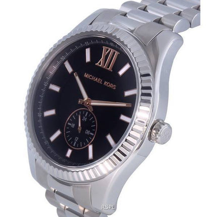 Michael Kors Lexington Stainless Steel Multifunction Black Dial Quartz MK8946 100M Mens Watch