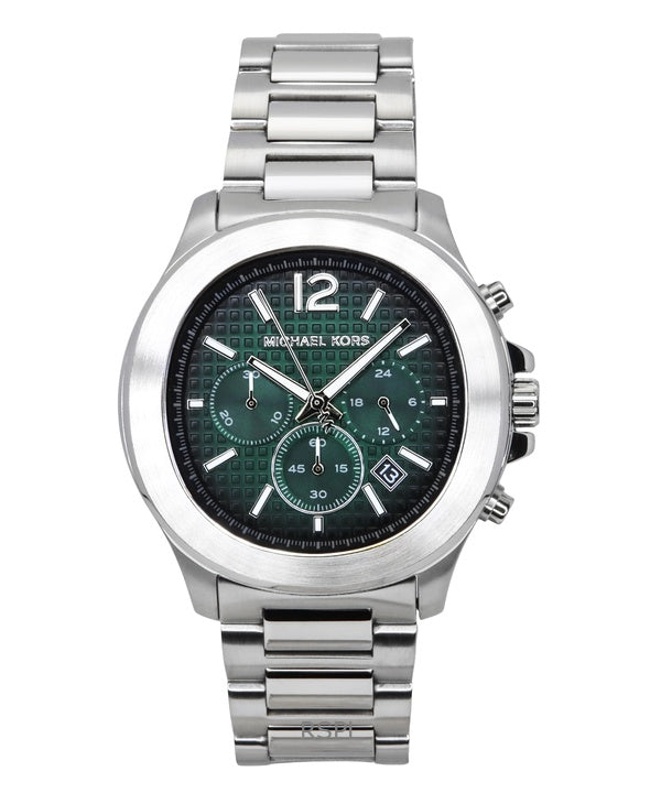 Michael Kors Oversized Sage Chronograph Stainless Steel Green Dial Quartz MK9191 Men's Watch