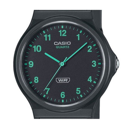 Casio POP Analog Bio Based Resin Strap Black Dial Quartz MQ-24B-8B Unisex Watch