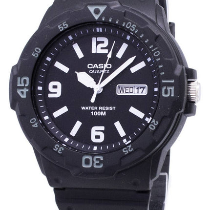 Casio Quartz Analog 100M Black Resin Strap MRW-200H-1B2VDF MRW200H-1B2VDF Men's Watch