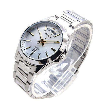 Casio Classic Analog Stainless Steel Silver Dial Quartz MTP-1370D-7A2 Men's Watch