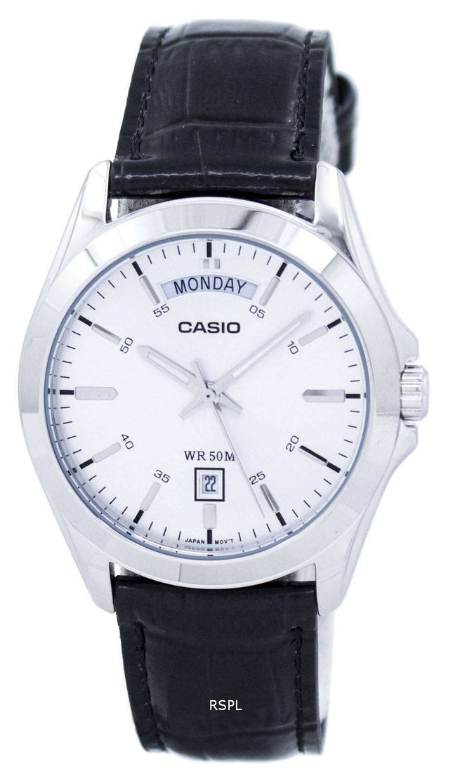 Casio Analog Silver Dial MTP-1370L-7AVDF MTP-1370L-7AV Mens Watch