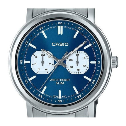 Casio Standard Analog Stainless Steel Blue Dial Quartz MTP-E335D-2E1V Men's Watch