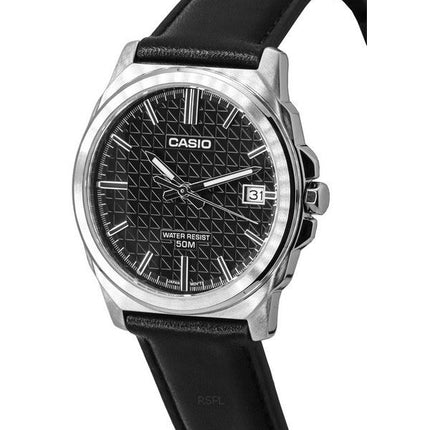 Casio Standard Analog Leather Strap Black Dial Quartz MTP-E720L-1A Men's Watch