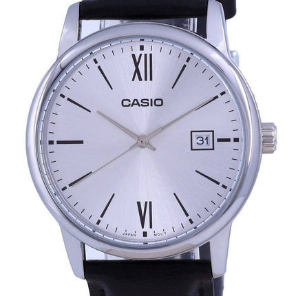 Casio Silver Dial Stainless Steel Analog Quartz MTP-V002L-7B3 MTPV002L-7 Mens Watch