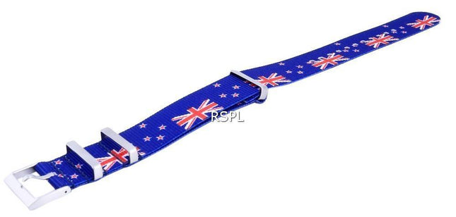 Ratio NATO31 New Zealand National Flag Pattern Polyester 22mm NATO31 Watch Strap