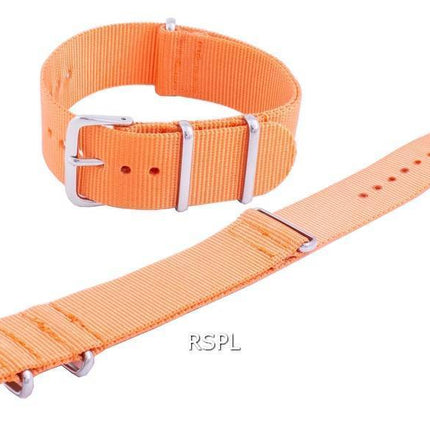 Ratio Orange NATO7 Nylon Strap 22mm