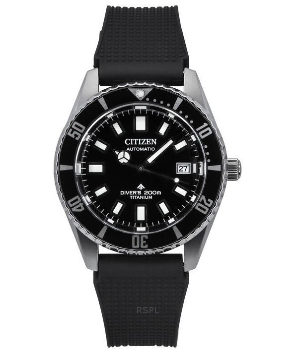 Citizen Promaster Fujitsubo Super Titanium Polyurethane Strap Black Dial Automatic Diver's NB6021-17E 200M Men's Watch