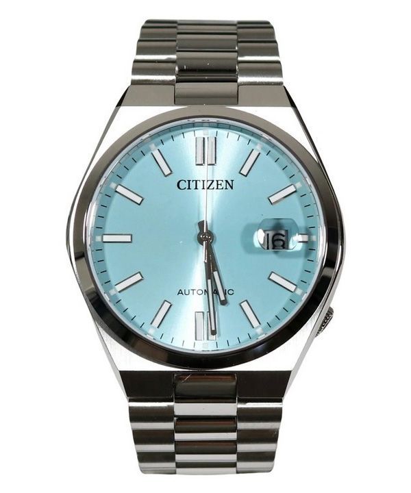 Citizen Tsuyosa Stainless Steel Ice Blue Dial Automatic NJ0151-88M 100M Mens Watch