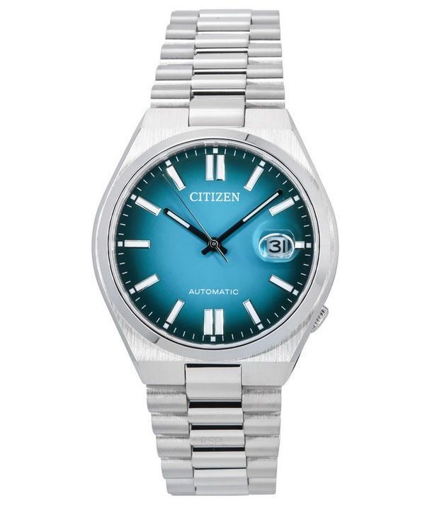 Citizen Tsuyosa Stainless Steel Turquoise Dial Automatic NJ0151-88X Mens Watch