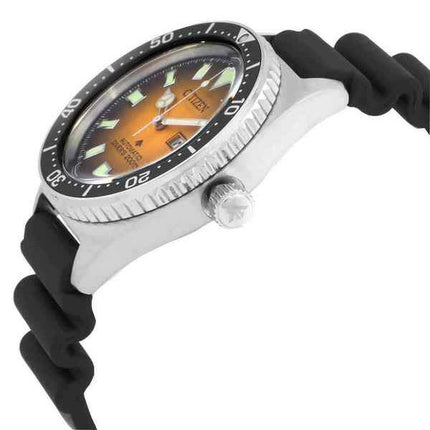 Citizen Promaster Marine Rubber Strap Orange Dial Automatic Divers NY0120-01Z 200M Mens Watch