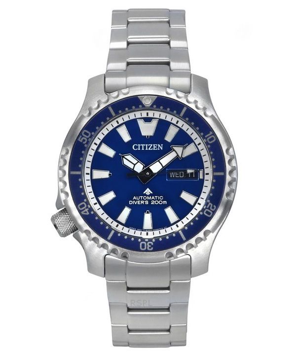 Citizen Promaster Marine Limited Edition Blue Dial Automatic Diver's NY0161-63L 200M Men's Watch With Extra Strap