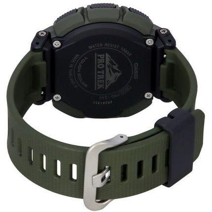 Casio Pro Trek Digital Green Bio Based Resin Strap Tough Solar PRG-340-3 100M Mens Watch