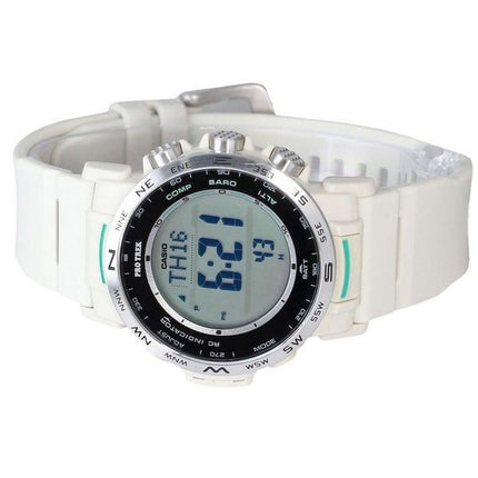 Casio ProTrek Climber Line Digital White Bio Based Resin Strap Tough Solar PRW-35-7 100M Men's Watch