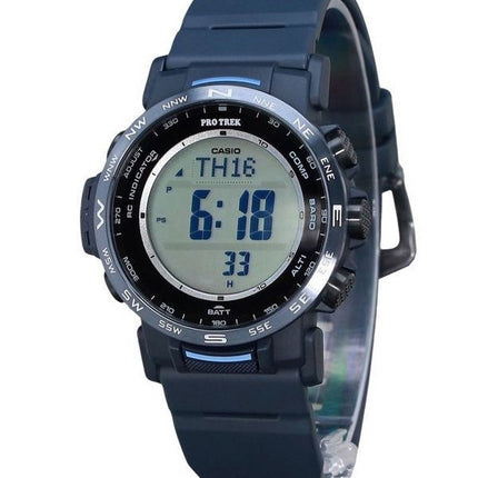 Casio ProTrek Climber Line Digital Blue Bio Based Resin Tough Solar PRW-35Y-2 100M Men's Watch