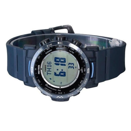 Casio ProTrek Climber Line Digital Blue Bio Based Resin Tough Solar PRW-35Y-2 100M Men's Watch