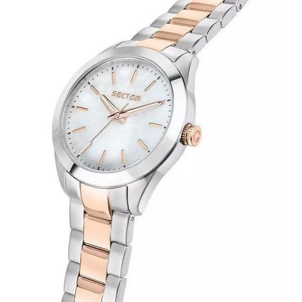 Sector 220 Just Time Two Tone Stainless Steel Mother Of Pearl Dial Quartz R3253588520 Womens Watch