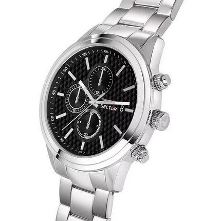 Sector 670 Chronograph Stainless Steel Black Dial Quartz R3273740002 Mens Watch