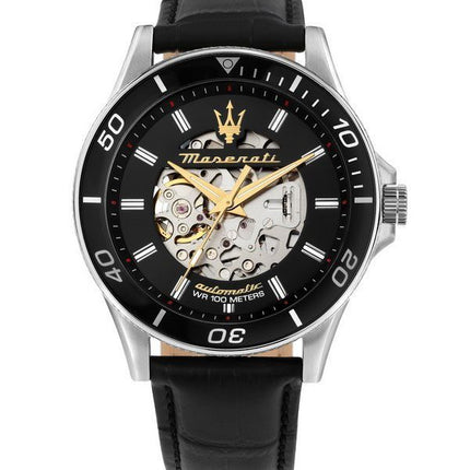 Maserati Sfida 2024 Year Of The Dragon Limited Edition Black Skeleton Dial Automatic R8821140003 100M Mens Watch