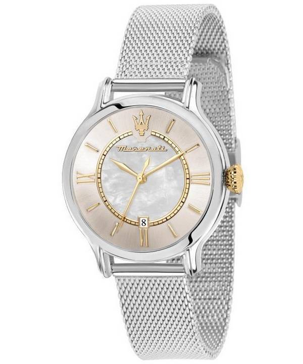 Maserati Epoca Stainless Steel Mother Of Pearl Dial Quartz R8853118514 100M Women's Watch