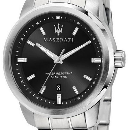 Maserati Successo Black Dial Stainless Steel Quartz R8853121006 Men's Watch