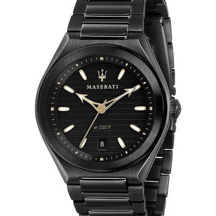 Maserati Triconic Black Dial Quartz R8853139004 100M Mens Watch