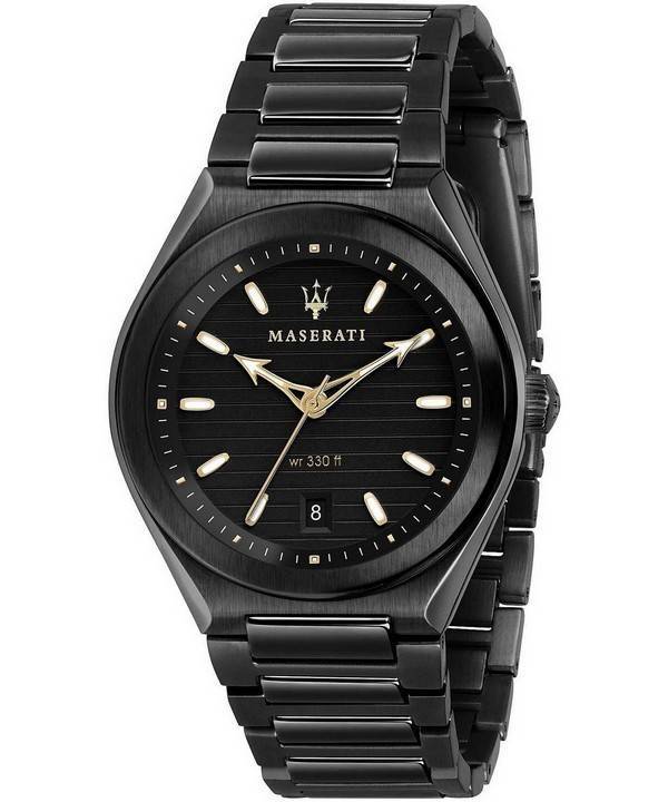 Maserati Triconic Black Dial Quartz R8853139004 100M Mens Watch