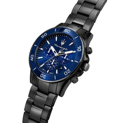 Maserati Competizione Chronograph Stainless Steel Blue Dial Quartz R8873600005 100M Men's Watch