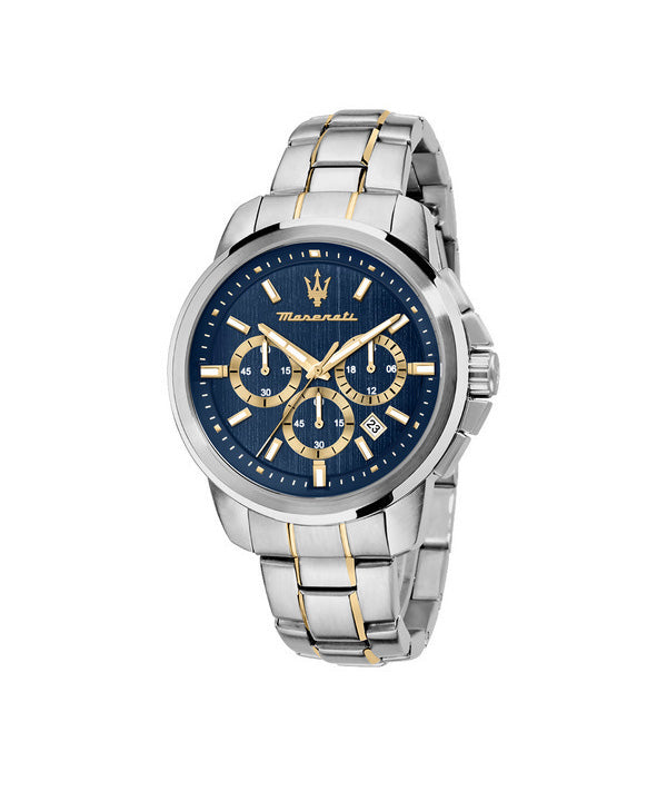 Maserati Successo Chronograph Stainless Steel Blue Dial Quartz R8873621016 Men's Watch