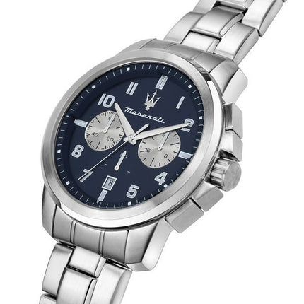 Maserati Successo Limited Edition Chronograph Stainless Steel Blue Dial Quartz R8873621029 Men's Watch