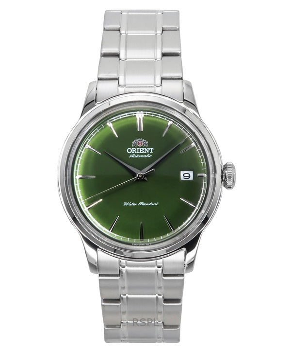 Orient Bambino Stainless Steel Grass Green Dial Automatic RA-AC0M09E Men's Watch