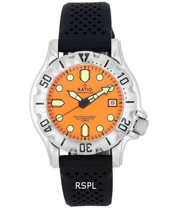 Ratio FreeDiver Professional Sapphire Orange Dial Automatic RTF011 500M Men's Watch