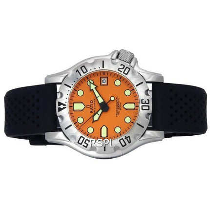 Ratio FreeDiver Professional Sapphire Orange Dial Automatic RTF011 500M Men's Watch