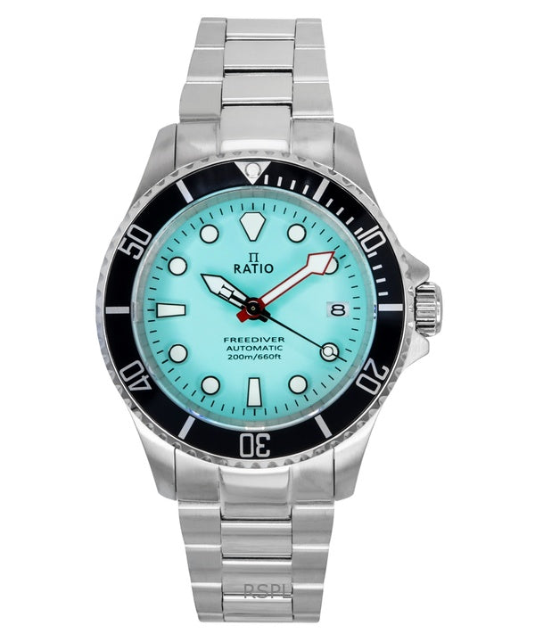 Ratio FreeDiver Sapphire Stainless Steel Ice Blue Dial Automatic RTF042 200M Men's Watch