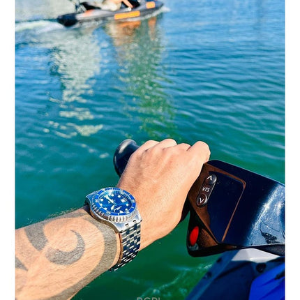 Ratio FreeDiver GMT Series Sapphire Stainless Steel Blue Dial Automatic RTF053 200M Men's Watch