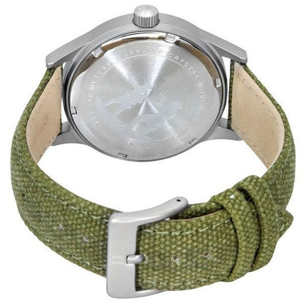 Ratio Quest Men's Field Watch Sapphire Canvas Strap Khaki Green Dial Quartz RTQ029 100M Lewis And Clark Edition