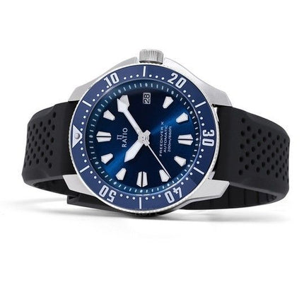 Ratio FreeDiver X Ocean Blue With Blue Ceramic Inlay Automatic RTX003 200M Men's Watch