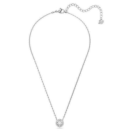 Swarovski Una Rhodium Plated And Zirconia Necklace 5286137 For Women