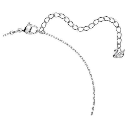 Swarovski Una Rhodium Plated And Zirconia Necklace 5286137 For Women