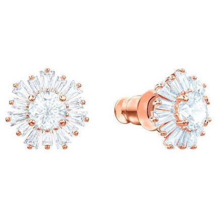 Swarovski Idyllia Rose Gold Tone Plated And Zirconia Stud Earrings 5459597 For Women