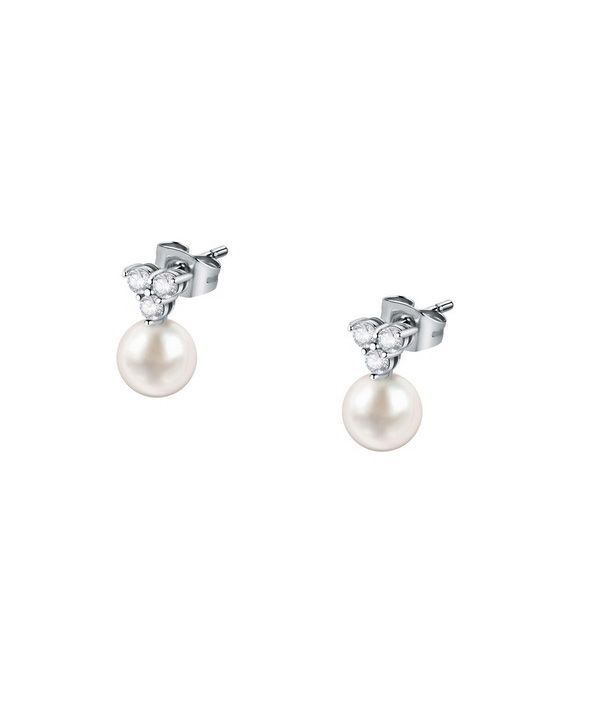 Morellato Perla Silver Tone Earrings SAER52 For Women