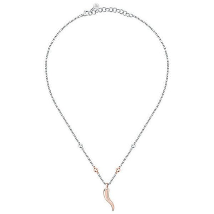 Morellato Istanti Rose Gold Tone Stainless Steel Necklace SAVZ04 For Women