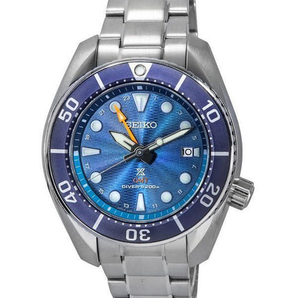 Seiko Prospex Sea Aqua Sumo GMT Blue Dial Solar Diver's SFK001J1 200M Men's Watch