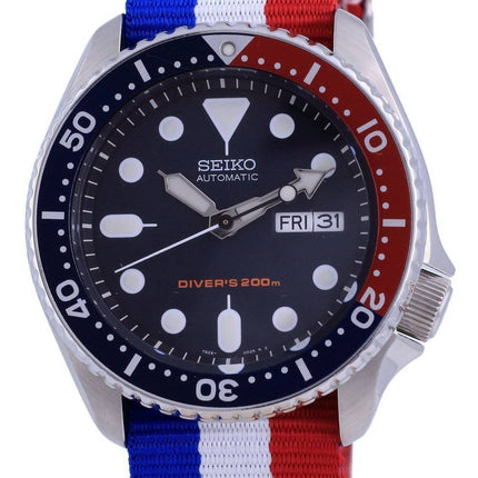 Seiko Automatic Divers Polyester SKX009K1-var-NATO25 200M Mens Watch