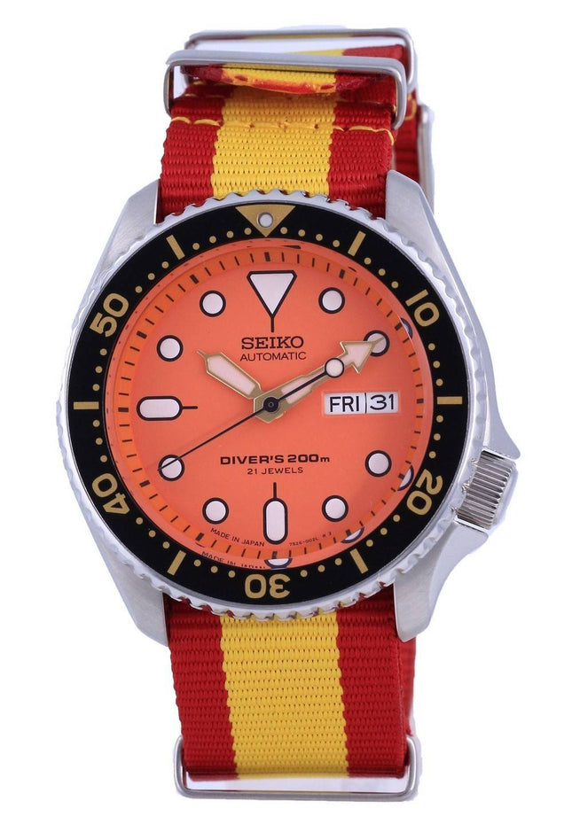 Seiko Automatic Divers Japan Made Polyester SKX011J1-var-NATO29 200M Mens Watch