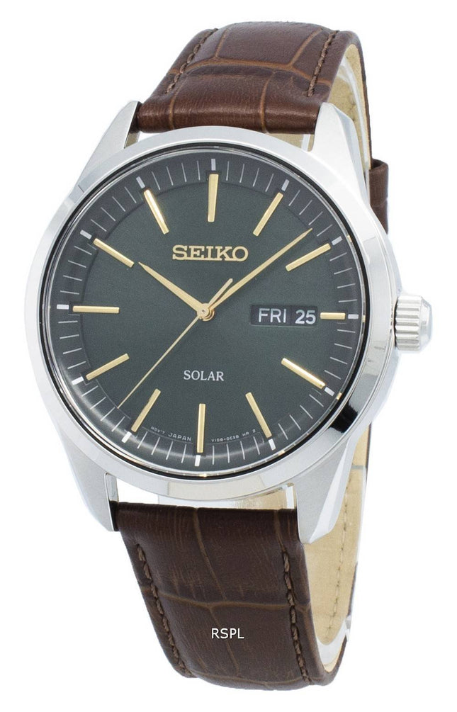 Seiko Conceptual SNE529P SNE529P1 SNE529 Analog Solar Men's Watch