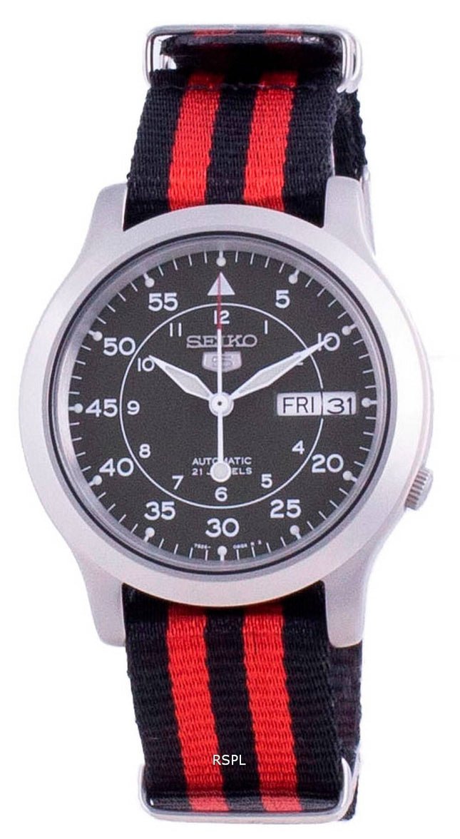 Seiko 5 Military SNK805K2-var-NATOS15 Automatic Nylon Strap Men's Watch