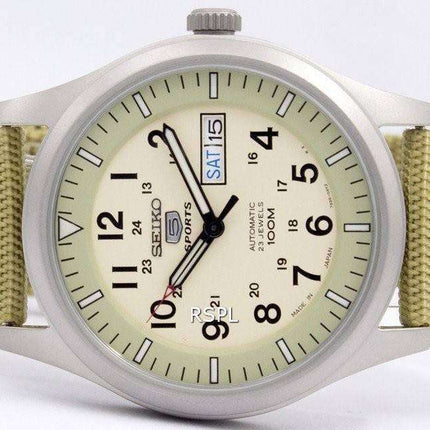 Seiko 5 Military Automatic Sports Japan Made SNZG07 SNZG07J1 SNZG07J Men's Watch