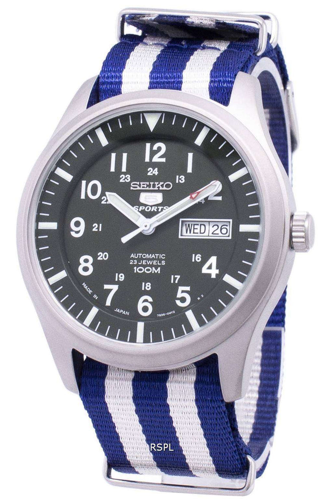 Seiko 5 Sports Automatic Japan Made Nato Strap SNZG09J1-NATO2 Men's Watch