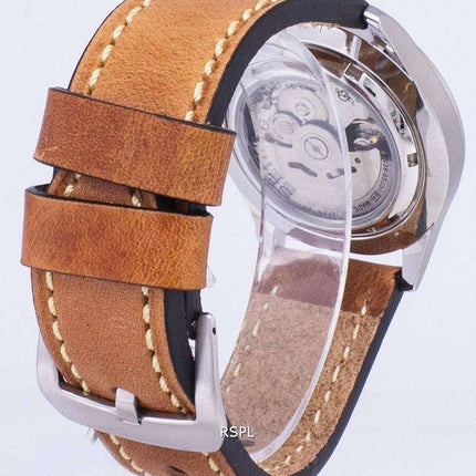 Seiko 5 Sports SNZG11J1-LS17 Automatic Brown Leather Strap Men's Watch